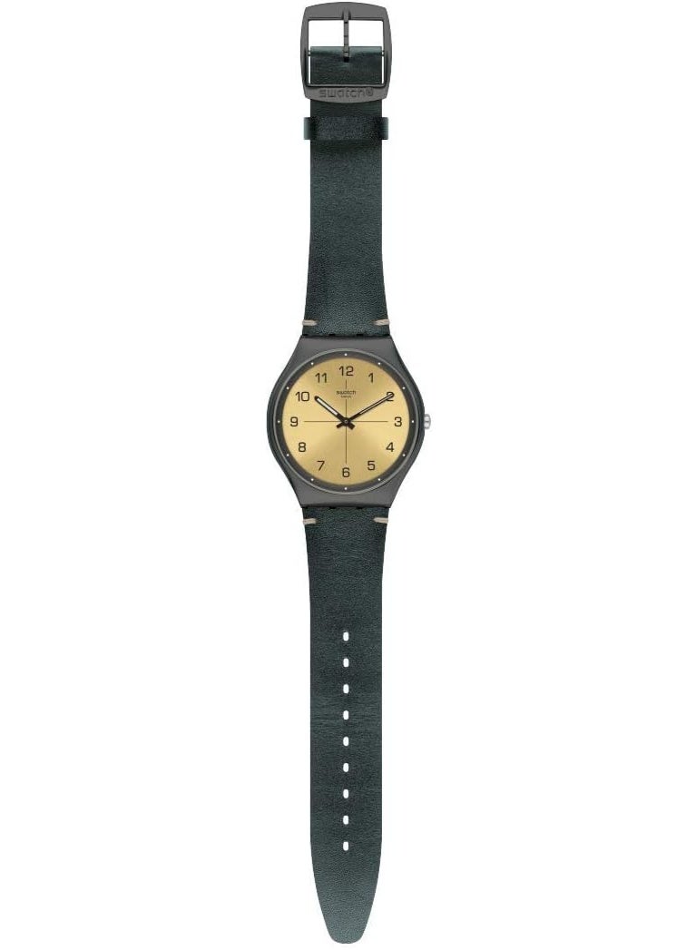 سواتش ساعة سواتش SS07M101 "Time to Trovalize" للجنسين، تعمل بحركة كوارتز وتتميز بميناء ذهبي. - Image 3