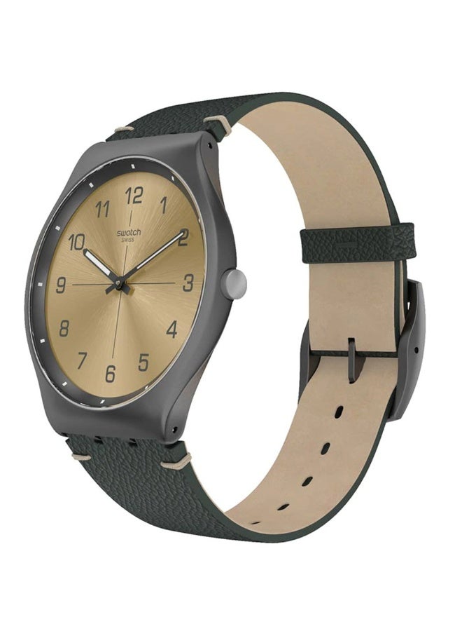 سواتش ساعة سواتش SS07M101 "Time to Trovalize" للجنسين، تعمل بحركة كوارتز وتتميز بميناء ذهبي. - Image 2