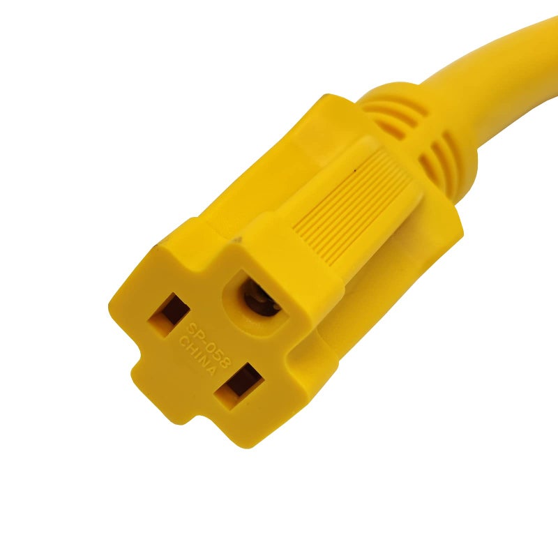 Park World Parkworld 691975 RV Pigtail Shore power 30A Male L5-30P to 5-15R Female Dogbone Adapter Power Cord, Twist Lock L5-30 Plug to 5-15 Receptacle (1FT)  - Image 4
