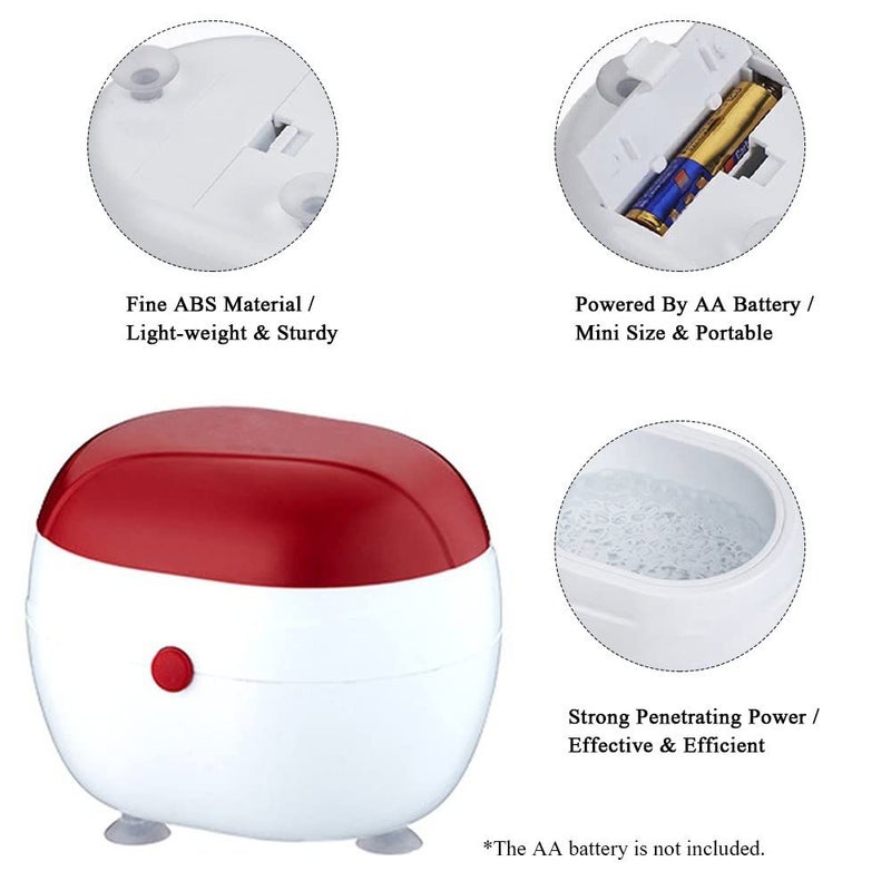 WildCard India Automatic Ultrasonic Cleaner Jewelry Cleaning Machine Portable Washing Device for Glasses Watches Dentures Jewelry Mini Washer - Image 3