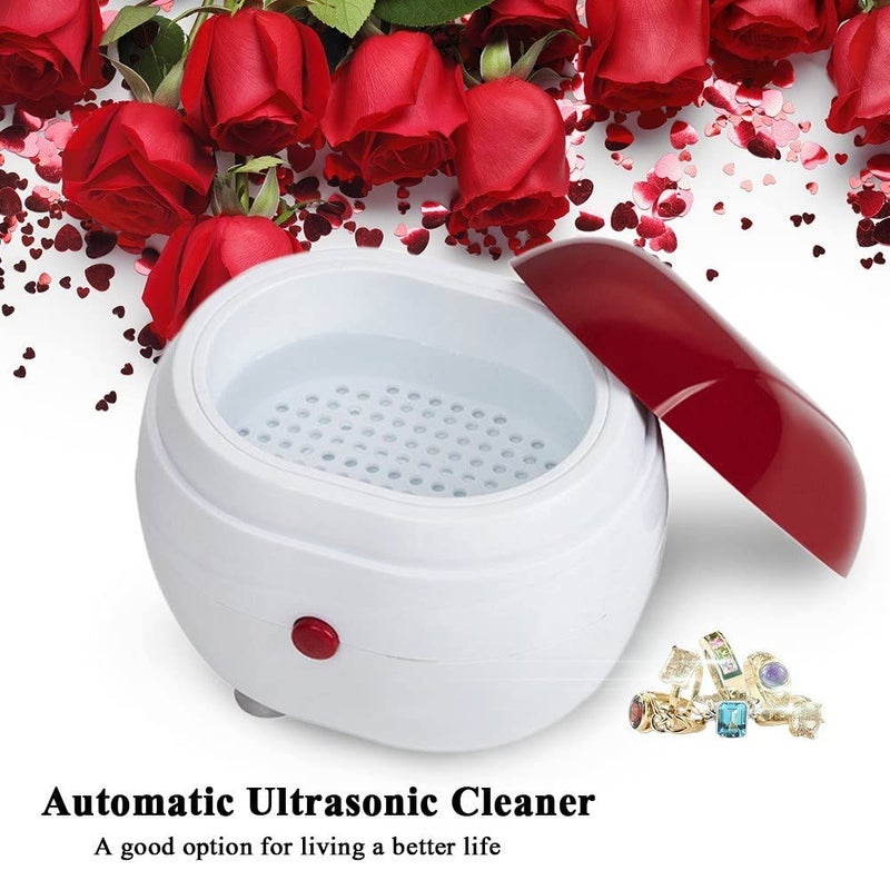WildCard India Automatic Ultrasonic Cleaner Jewelry Cleaning Machine Portable Washing Device for Glasses Watches Dentures Jewelry Mini Washer - Image 2