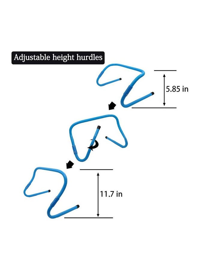 Arabest Agility Training Equipment Set,Football Training Equipment Includes 6 Meters Agility Ladder,4 Adjustable Agility Hurdles,12 Football Cones, Parachute,for Training Soccer Basketball Athletes - Image 4