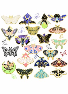 Butterfly Insect Enamel Pin Set, Punk Butterfly Collar Lapel, Safety Pin, Novelty Animal Pins