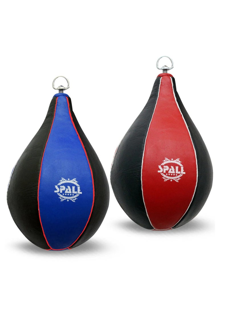 Spall Speed Ball Boxing Leather MMA Muay Thai Training Punching Bag | Ideal for All Surfaces, Kids & Adults | Match-Ready | Includes Pump & Needle | Durable & Long-Lasting Performance - Image 1