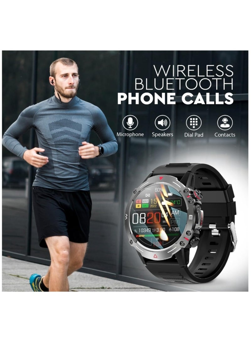 Smart Watch 410mAh AMOLED Smart Watches for Men Smartwatches Bluetooth Make/Answer Calls Fitness Modes and Sleep Modes Multi-app Message Reminder Monitor Multi Language  - Image 3