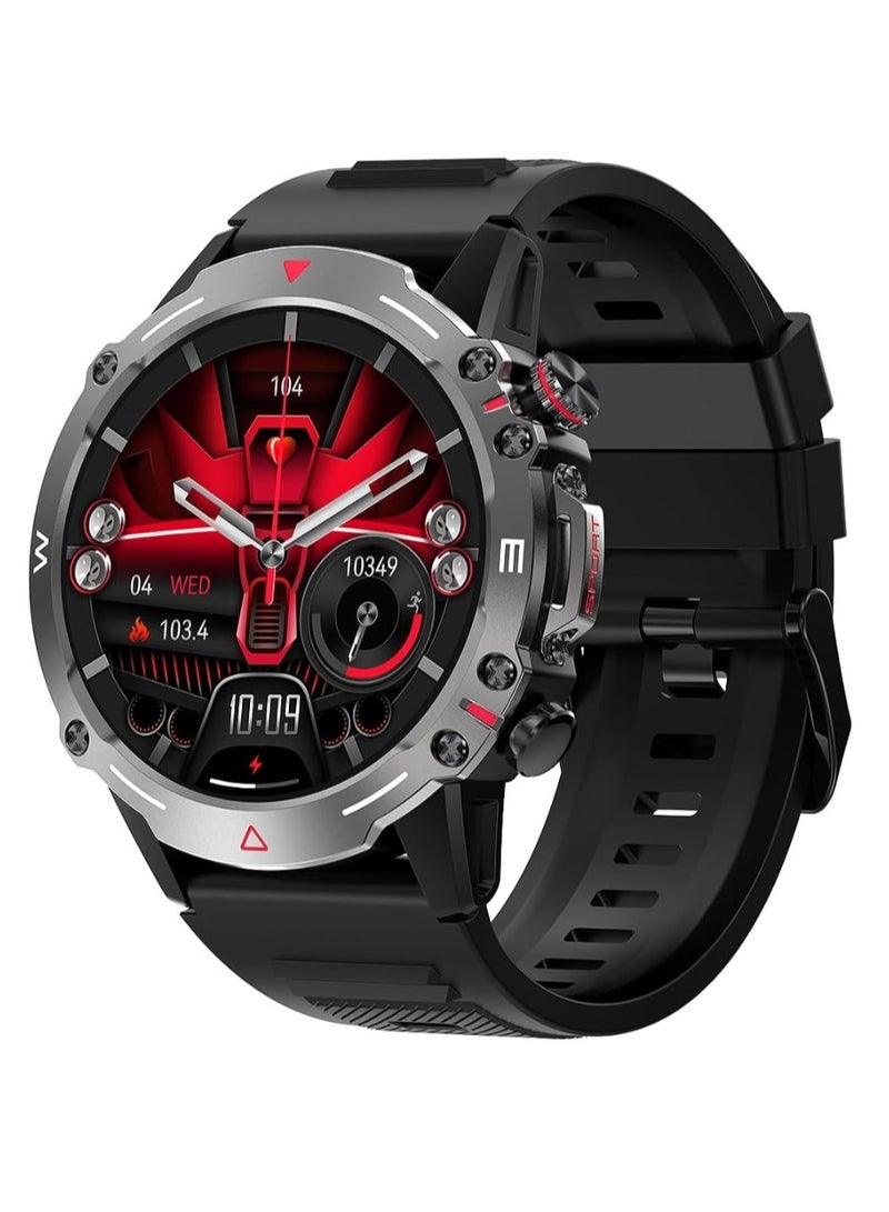 Smart Watch 410mAh AMOLED Smart Watches for Men Smartwatches Bluetooth Make/Answer Calls Fitness Modes and Sleep Modes Multi-app Message Reminder Monitor Multi Language  - Image 1