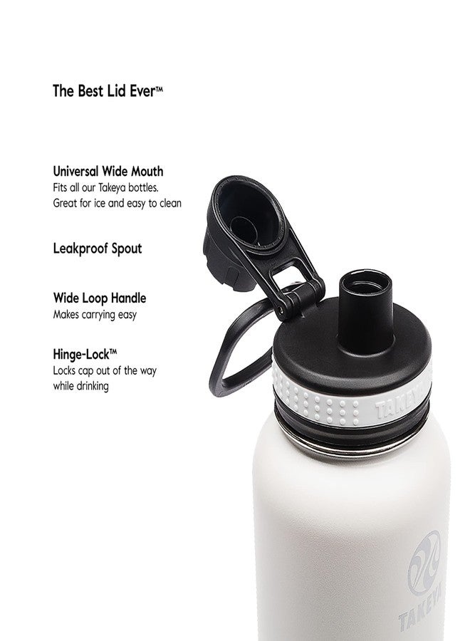 Takeya Originals 40 oz Vacuum Insulated Stainless Steel Water Bottle - Leakproof & BPA-Free Spout Lid - Keeps Drinks Cold 24 Hrs/Hot 12 Hrs - Double-Wall Design - Ideal for Active Lifestyles, Graphite - Image 5