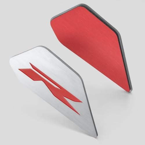 WOOGA Motorcycle Body Frame Filler fit for Ho&n&da CBR 650R CB650R 2019-2025 Frame Side Panel Cover Trim Covers Stainless Steel Badge Decoration Cover CBR 650 R Type R Emblem (Red) - Image 4