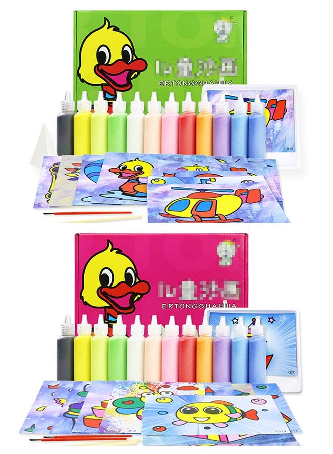 زي سي إم - هابي مجموعة لوحات الرسم بالرمل ذاتي الصنع من 24 قطعة - Image 1