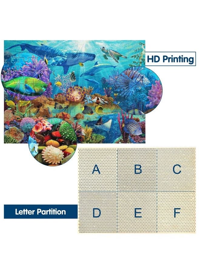 Becko US Puzzles For Adults Jigsaw Puzzles 500 Pieces Puzzles For Kids And Adults Undersea World Underwater Paradise Ocean Scene  - Image 5
