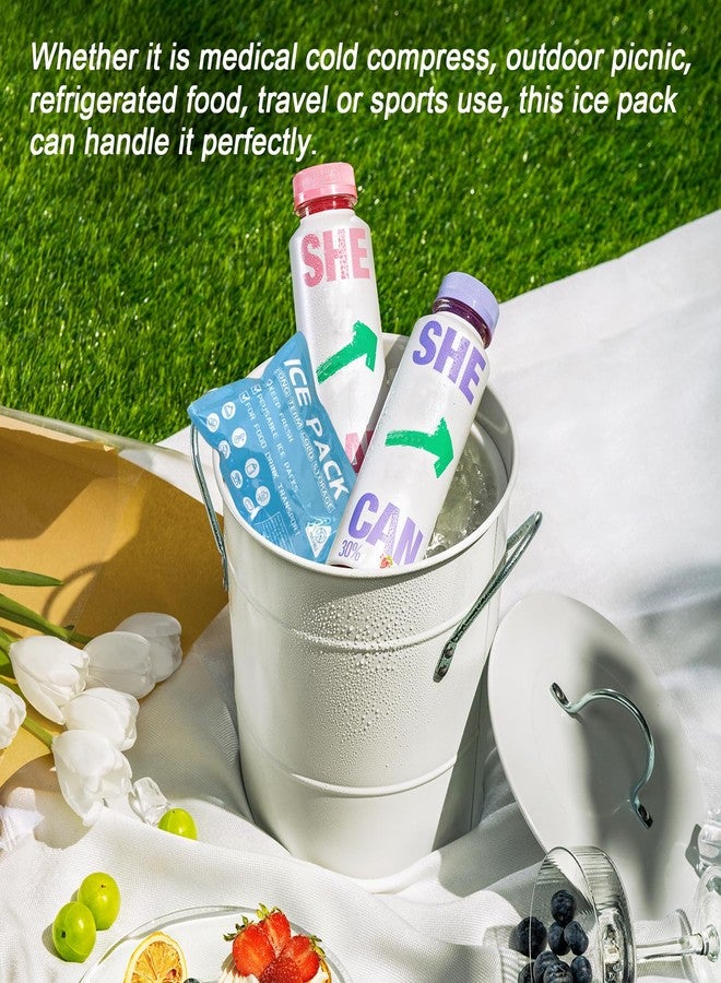 Lagincig 50PCS Ice Packs for Coolers Shipping Lunch Box Cold Cooler Bag Long Lasting Reusable Ice Pack Gel Freezer Packs for Camping Beach Fishing Shipping Food - Image 5