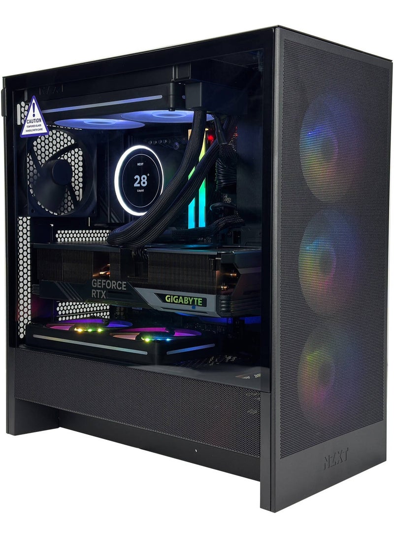 NANOTECH Blackshark Pro Gaming PC - AMD Ryzen 7 9800X3D AM5 Processor, 8 Cores & 16 Threads, X870 Motherboard, DDR5 32GB (2*16) Ram, 2TB Gen 4.0*4 NVMe M.2 SSD, Nvidia GeForce RTX 5080 16GB GDDR7 Graphics Card, 2 Fan AIO Liquid Cooler, 850W 80 Plus Gold Power Supply, WindowsÂ 11Â ProÂ |Â Wi-Fi - Image 2