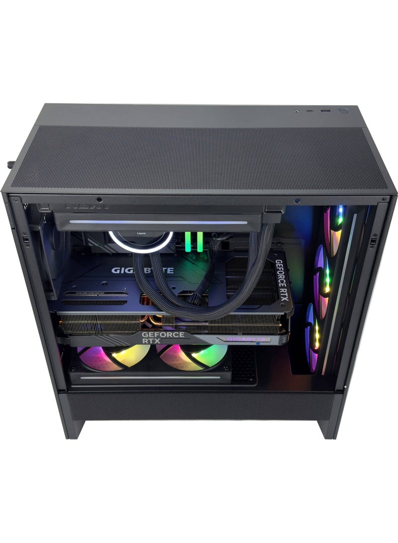 NANOTECH Blackshark Pro Gaming PC - AMD Ryzen 7 9800X3D AM5 Processor, 8 Cores & 16 Threads, X870 Motherboard, DDR5 32GB (2*16) Ram, 2TB Gen 4.0*4 NVMe M.2 SSD, Nvidia GeForce RTX 5080 16GB GDDR7 Graphics Card, 2 Fan AIO Liquid Cooler, 850W 80 Plus Gold Power Supply, WindowsÂ 11Â ProÂ |Â Wi-Fi - Image 5