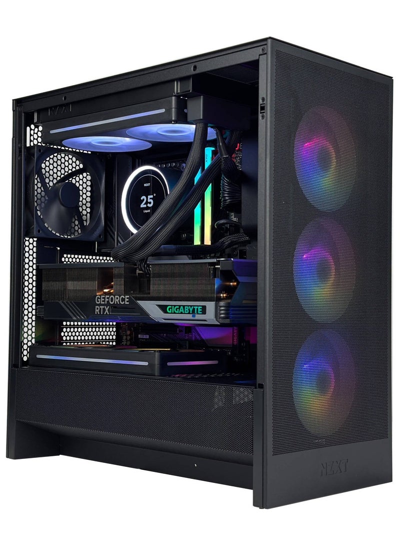 NANOTECH Blackshark Pro Gaming PC - AMD Ryzen 7 9800X3D AM5 Processor, 8 Cores & 16 Threads, X870 Motherboard, DDR5 32GB (2*16) Ram, 2TB Gen 4.0*4 NVMe M.2 SSD, Nvidia GeForce RTX 5080 16GB GDDR7 Graphics Card, 2 Fan AIO Liquid Cooler, 850W 80 Plus Gold Power Supply, WindowsÂ 11Â ProÂ |Â Wi-Fi - Image 1