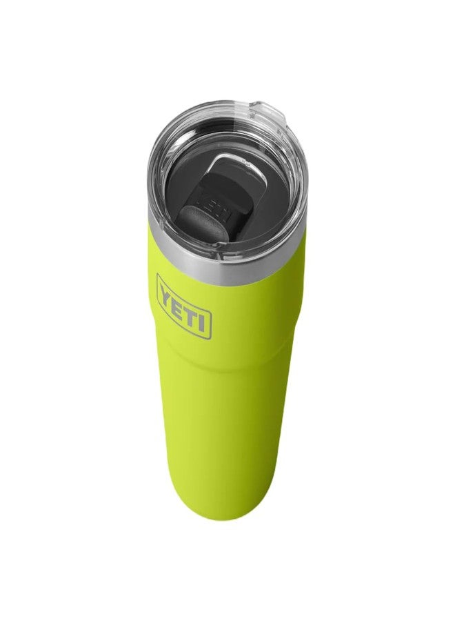 يتي كوب YETI Rambler سعة 16 أونصة قابل للتكديس، معزول بتفريغ الهواء، مصنوع من الفولاذ المقاوم للصدأ مع غطاء MagSlider - لون أخضر مصفر - Image 3