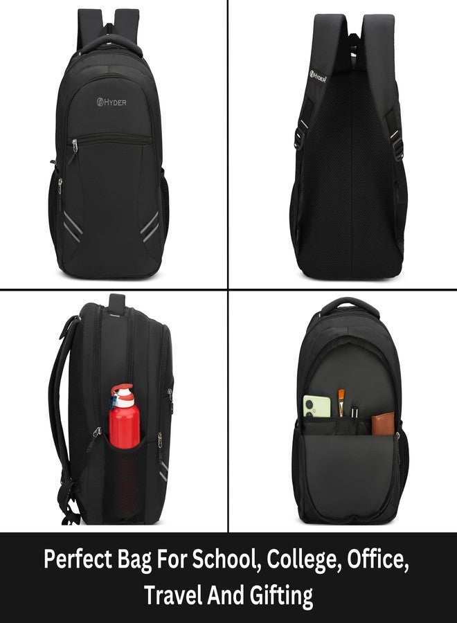 HYDER Apex 35L Unisex Multi-functional Laptop Bag/Backpack for Men and Women - Perfect Bags for College, School, and Business Travel with Padded Sleeve For Laptops Protection (Black) - Image 3