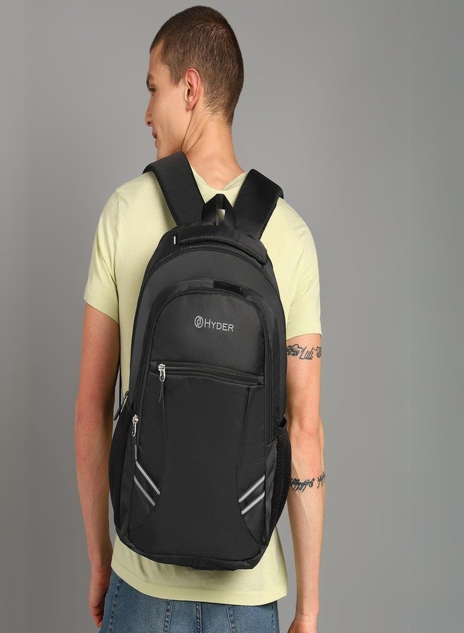 HYDER Apex 35L Unisex Multi-functional Laptop Bag/Backpack for Men and Women - Perfect Bags for College, School, and Business Travel with Padded Sleeve For Laptops Protection (Black) - Image 2