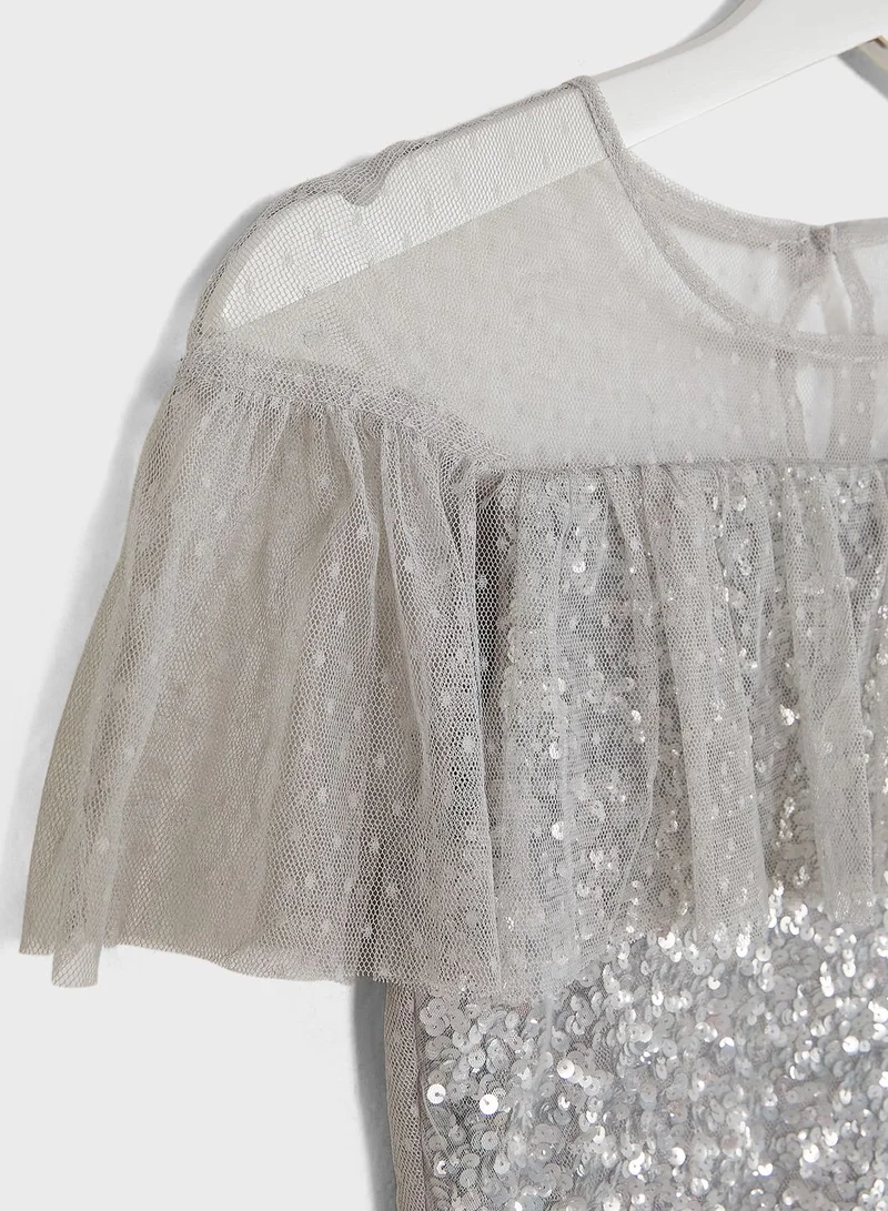 Mini Maya Kids Embellished  Dress