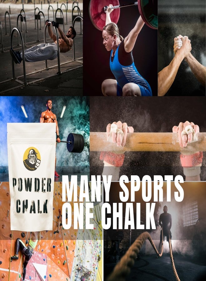 Muscleape Chalk Powder for Superior Grip. 100gm Premium Non Dust Chalk for Weightlifting, Bodybuilding, Powerlifting, Calisthenics and Other Sports.Non Allergic. Makes Your Grip Dry & Strong. - Image 3
