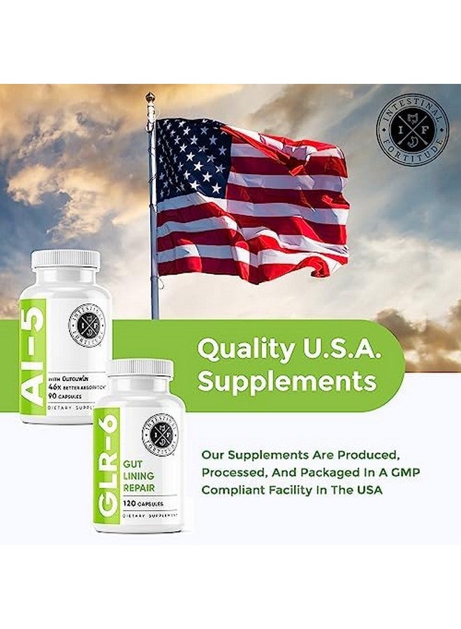 Intestinal Fortitude AI-5 & GLR-6 Digestive Health Supplement Bundle w/Glutamine, Turmeric, Curcumin for Gut Health Capsule Supplement & Support Digestive Health, Non-GMO, Dairy Free - 30-Day Supply - Image 5