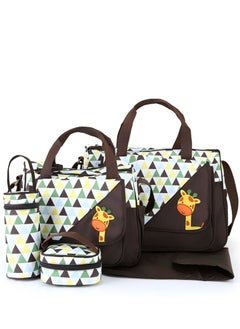 Beautiful New Arrival Mommy Bag Five-Piece Set Cute Little Elephant Mother And Baby Multifunctional Large Capacity One-Shoulder Crossbody Mommy Bag  - Image 1