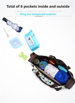 Beautiful New Arrival Mommy Bag Five-Piece Set Cute Little Elephant Mother And Baby Multifunctional Large Capacity One-Shoulder Crossbody Mommy Bag  - Image 3
