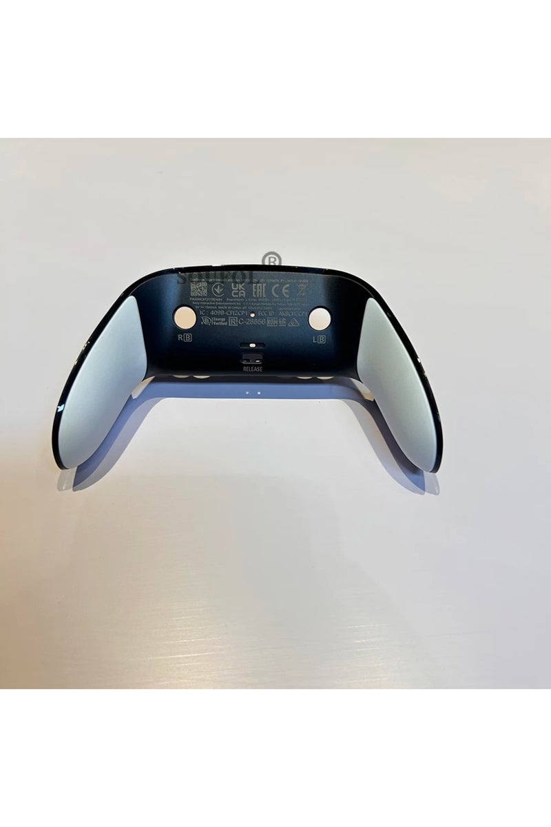 إيروريكس أبيض أسود أبيض غطاء خلفي بديل لجهاز تحكم ألعاب PS5 Edge مانع للانزلاق غطاء وحدة التحكم