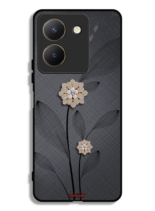 Tolwak vivo Y27s Protective Case Cover Diamond Flowers Art - Image 1