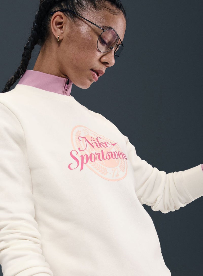 Nike Nsw Club Fleece Graphics Sweatshirt - Image 4