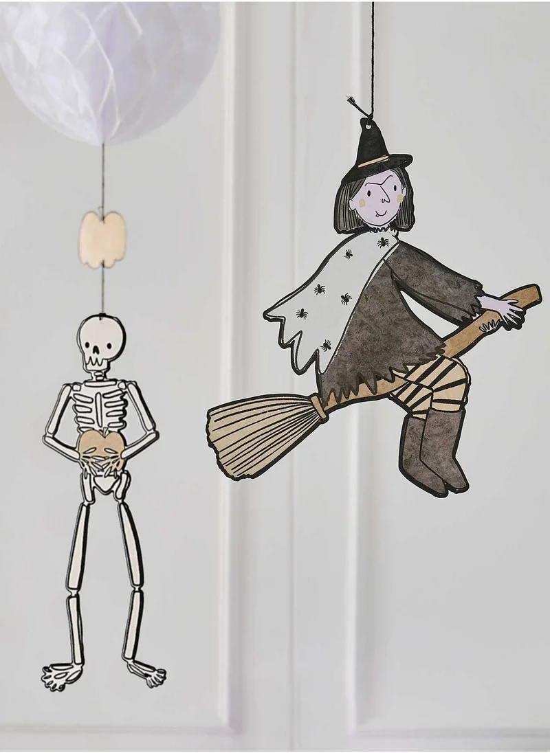 جينجر راي Halloween Honeycomb with Hanging Characters