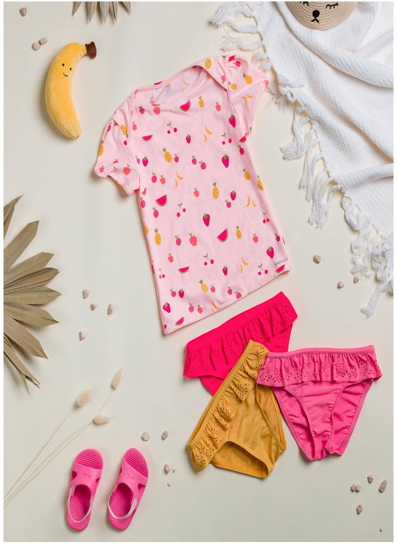NABAIJI NABAIJI by DECATHLON, Baby Swimsuit Bottoms Soft & Sun Protection Coral  - Image 1