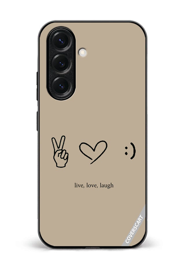 VR CREATIVE Protective Case Cover For Samsung Galaxy A56 Live Love Laugh Design Multicolour