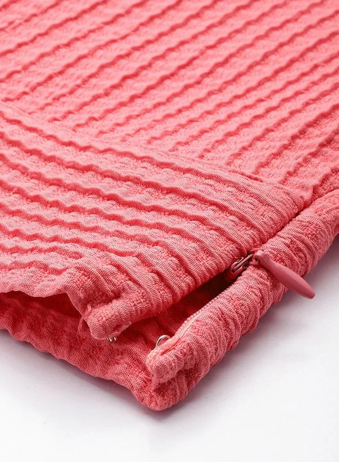 Freehand  Freehand Women Pink Textured Crop Top for Women | Best Price UAE