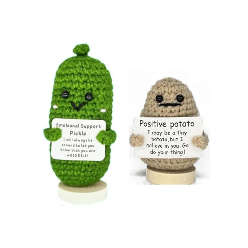 Y&D Handmade Crochet Kit Toys Keychain Whole Sale Dolls Yarn Doll Cute Plush Kids Gift  Free Sample Positive Potato - Image 1