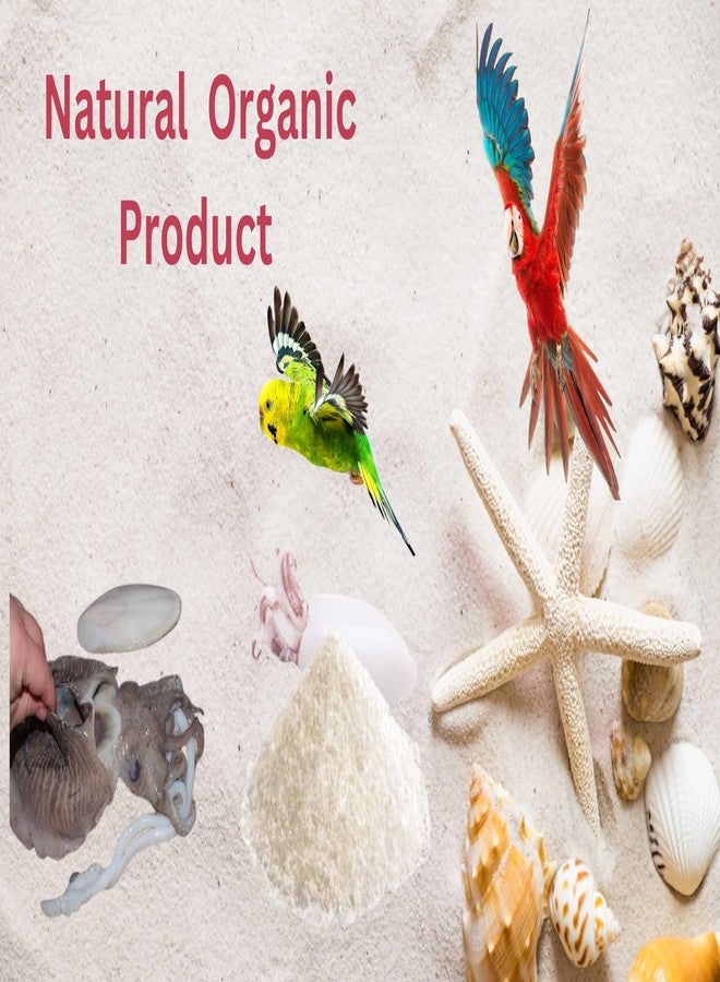 مسحوق عظام الحبار الممتاز من نيتيشري®، 200 غرام، حبيبات عظام الحبار، مكمل كالسيوم طبيعي للطيور، مناسب للعصافير، الببغاوات الأسترالية، الببغاوات الصغيرة، طيور الحب، الكوكاتيل، الببغاء الرمادي الأفريقي، المكاو، الكوكاتو، عبوة من قطعتين - Image 4