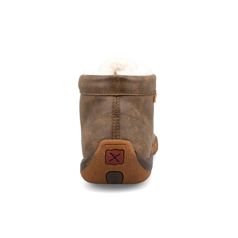 Twisted X Women's Chukka Driving Moc, Moc Toe, Bomber & Fur Lining, 8 M - Image 3