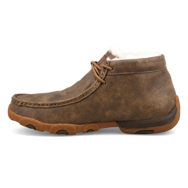 Twisted X Women's Chukka Driving Moc, Moc Toe, Bomber & Fur Lining, 8 M - Image 2
