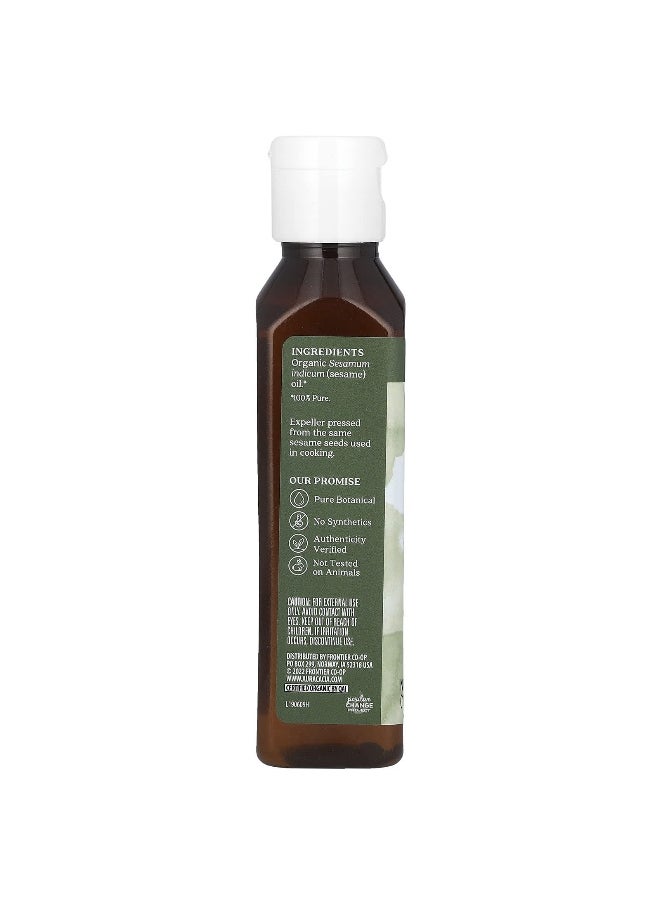 Aura Cacia Aura Cacia, Organic Skin Care Oil, Sesame, 4 fl oz (118  ml)  - Image 2