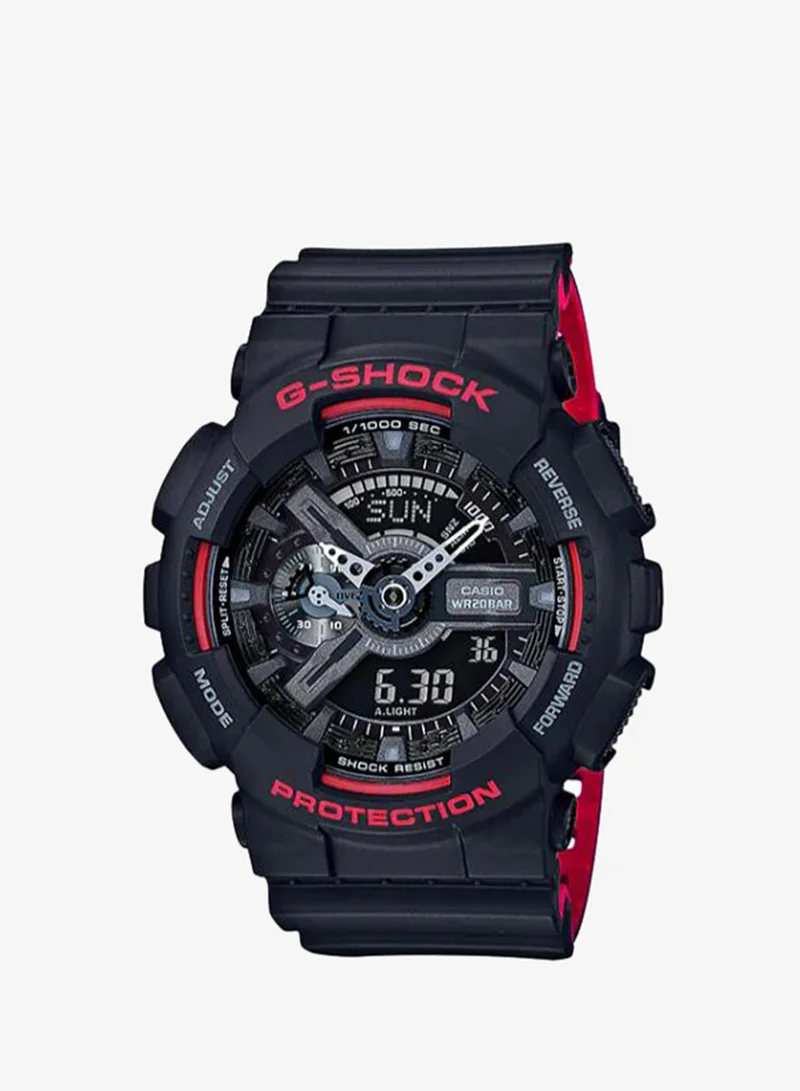 G-shock Men's Analog-Digital Display Watch With Two Tone Resin Strap - GA-110HR-1ADR