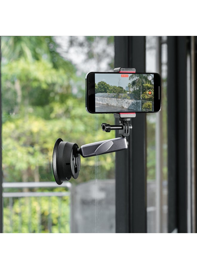 شفط كأس Gopro Accessories Dji Sports Camera Mount حامل هاتف السيارة شفط جبل ملحقات الكاميرا الرياضية للكمبيوتر الرقمي - اللون: S1 Suction Cup (يوصى به للكاميرات الرياضية) - Image 4