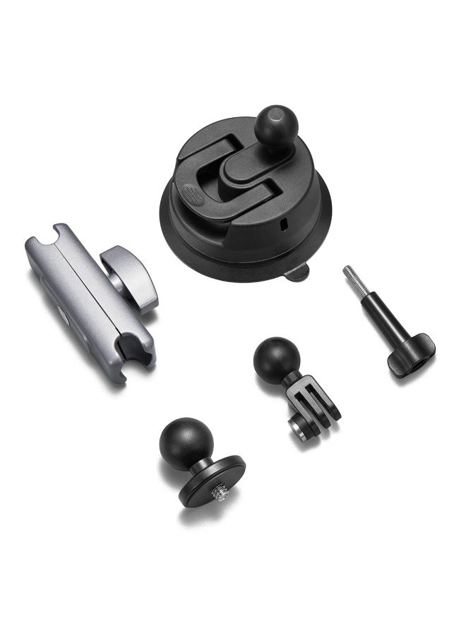 شفط كأس Gopro Accessories Dji Sports Camera Mount حامل هاتف السيارة شفط جبل ملحقات الكاميرا الرياضية للكمبيوتر الرقمي - اللون: S1 Suction Cup (يوصى به للكاميرات الرياضية) - Image 1