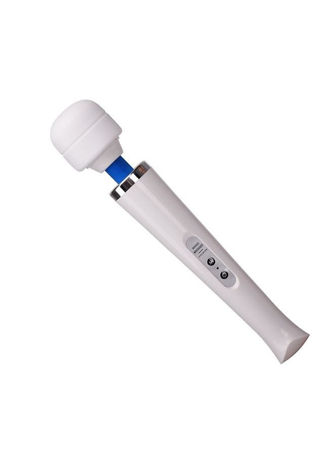 Soft Silicone Massager Comfortable Massager 10 Vibration Modes Vibrating Massager White