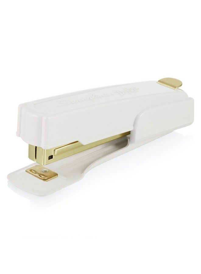 Swingline Stapler 20 Sheet Capacity Durable Metal Small Half Strip Vintage White Gold (S7042301Az) - Image 3