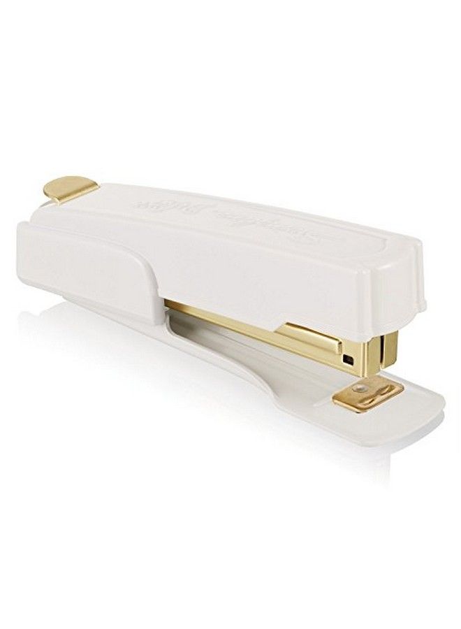 Swingline Stapler 20 Sheet Capacity Durable Metal Small Half Strip Vintage White Gold (S7042301Az) - Image 1