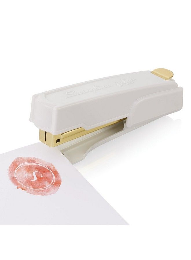 Swingline Stapler 20 Sheet Capacity Durable Metal Small Half Strip Vintage White Gold (S7042301Az) - Image 5