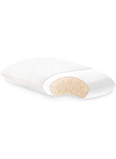 Sluupy Shredded Natural Latex Pillow for Sleeping for Side,Stomach and Back Sleepers. Orthopedic Adjustable Bed Pillow. Queen Size 50x70 cm