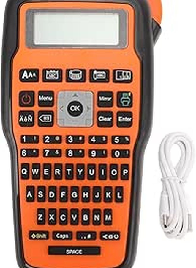 Portable Thermal Label Printer with Keyboard Battery Powered for Home Office Use - Image 1