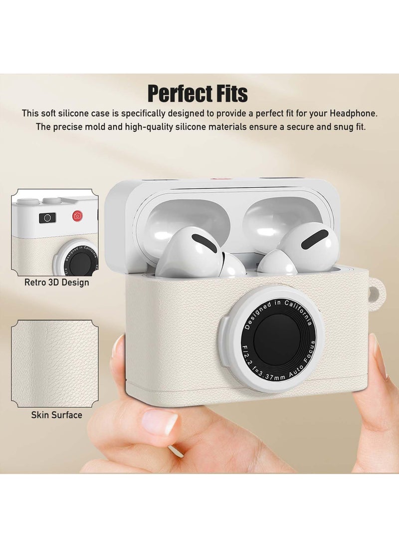 روك بو مناسبة ل airpods 4 ( الجيل الرابع ) حالة ، مع سلسلة المفاتيح وتنظيف كيت ، لطيف الكرتون بارد airpods 4 حالة ، airpods 4 الرجعية كاميرا 3D حالة واقية سيليكون  - Image 4