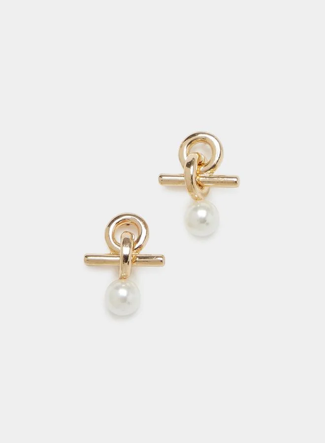 Styli Styli Embellished Faux Pearl Earrings