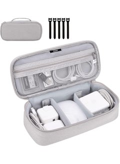 Generic Portable Electronic Accessories Bag Organizer, Travel Gadgets Storage Case Cable Organizer Pouch Compatible for Charger USB Cables SD Memory Cards Earphone Flash Hard Drive Phone Power Bank, M  - Image 1